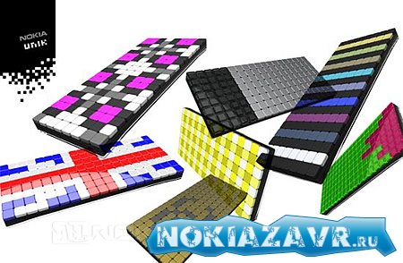Nokia Unik - уникальный телефон-мозаика Nokia Unik - уникальный телефон-мозаика